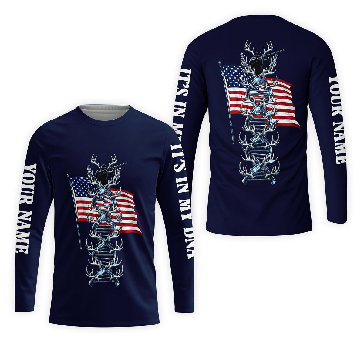 It's In My Dna Hunting America All Over Print Shirt