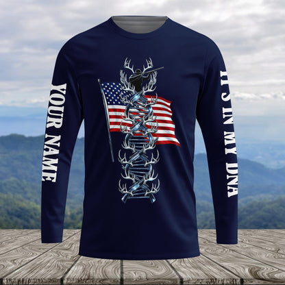 It's In My Dna Hunting America All Over Print Shirt