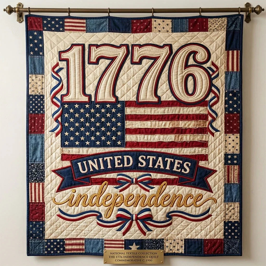 1776 American Independence Heritage Quilt Blanket