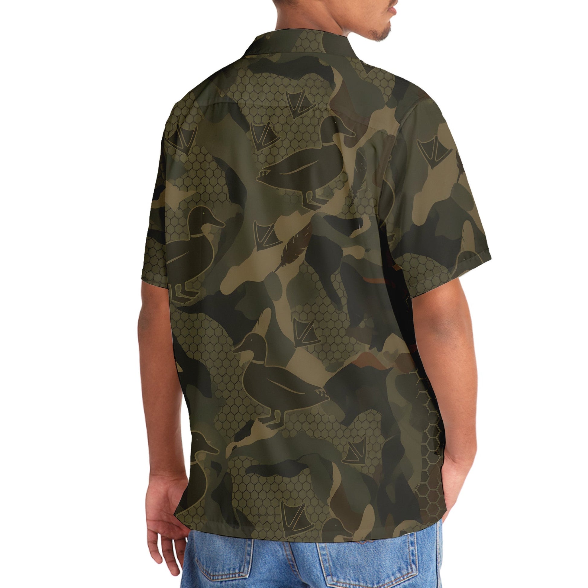 Mallard Duck Camouflage Hunting Hawaiian Shirt