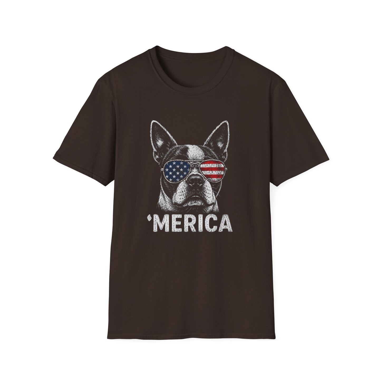 Boston Terrier Merica Tee