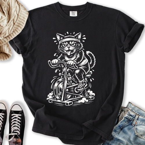 Cat Spin Class Relaxed Tee