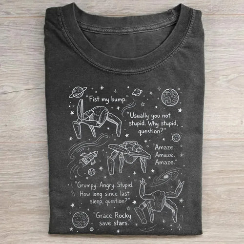 Rocky Quotes Retro Space T-Shirt