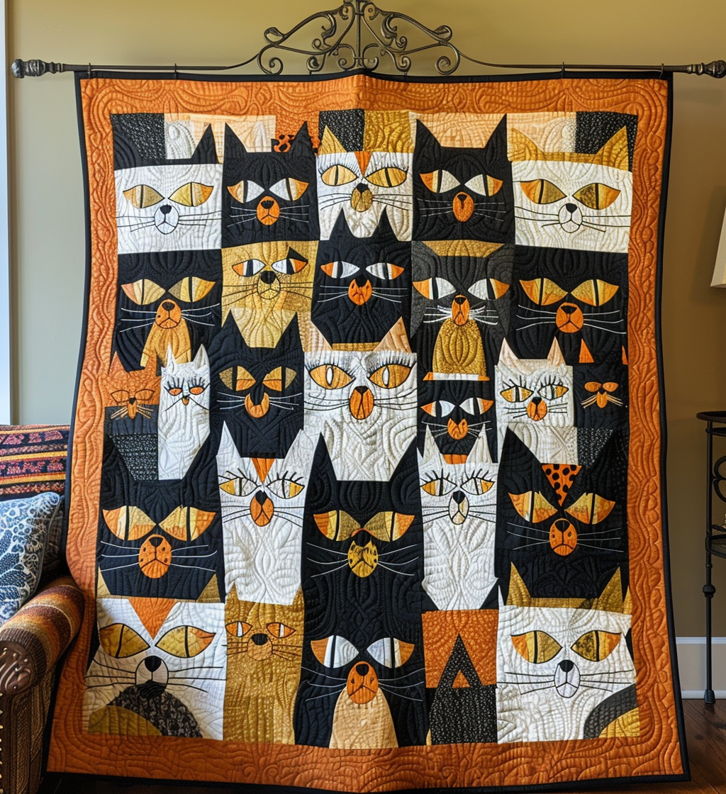 Cat’s Cradle Creations Quilted Blanket - Throw (55" x 60")