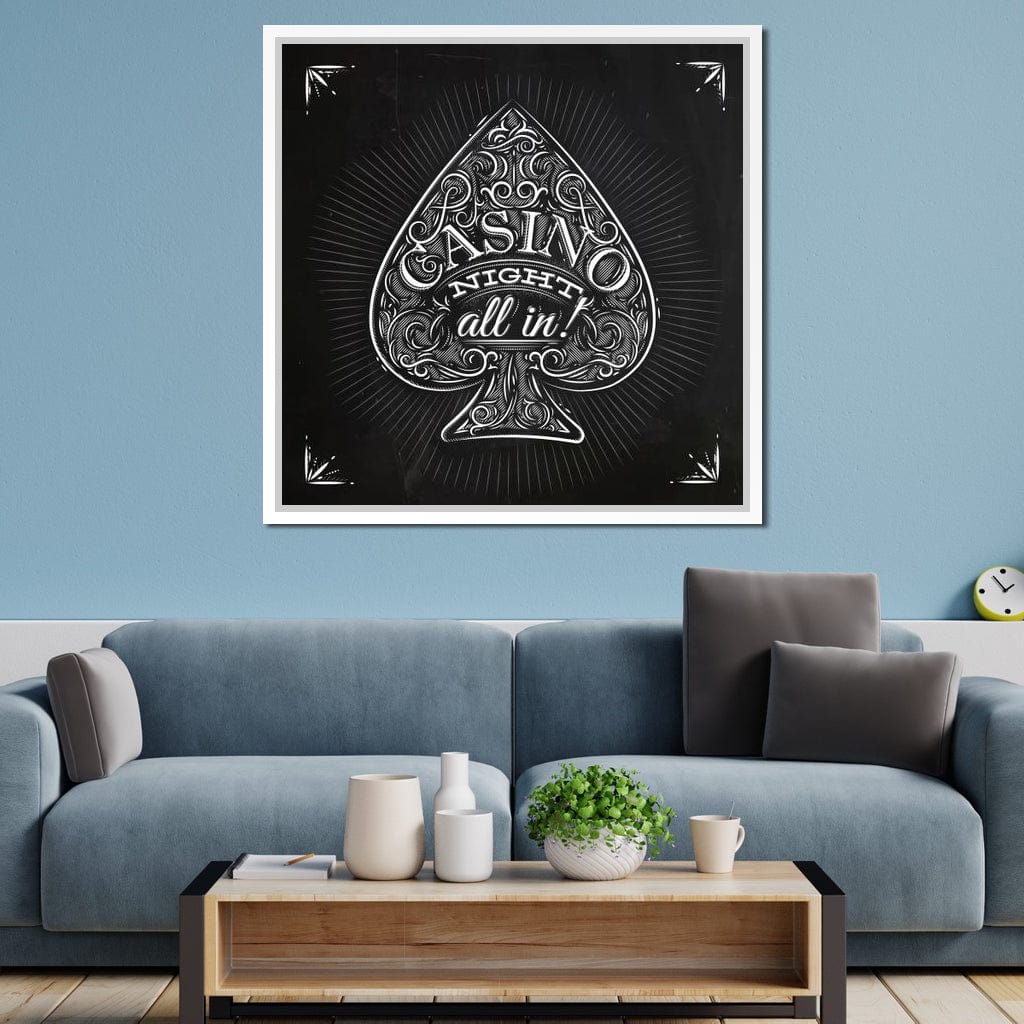 Casino Night Canvas Wall Art