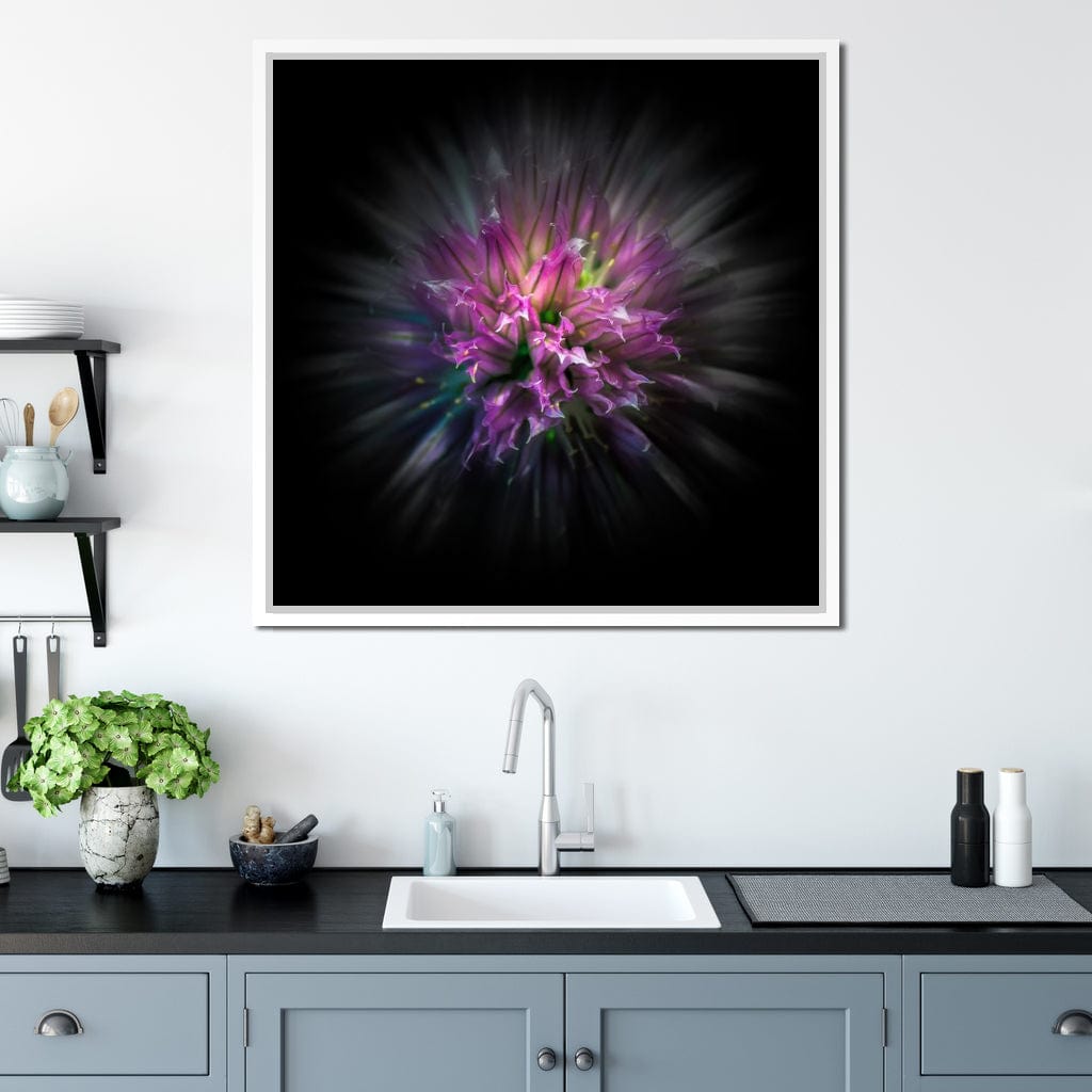 Flowers Color Flow Canvas Wall Art