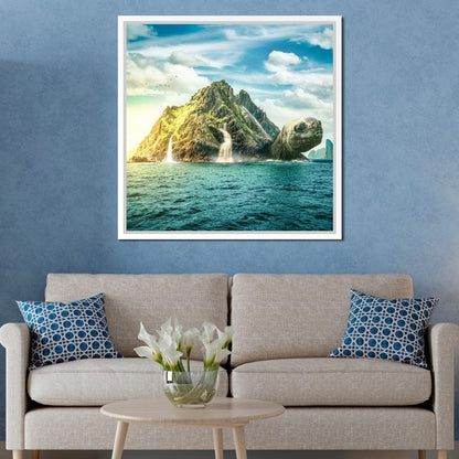Turtle Island Canvas Wall Art