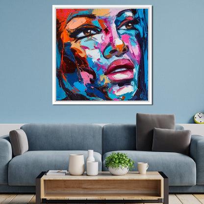 Violet Portrait Canvas Wall Art