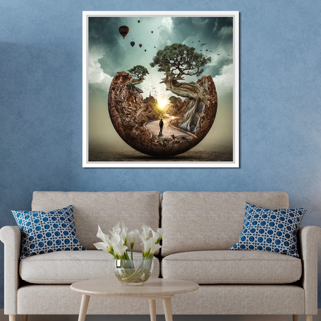 Sunrise Road Canvas Wall Art
