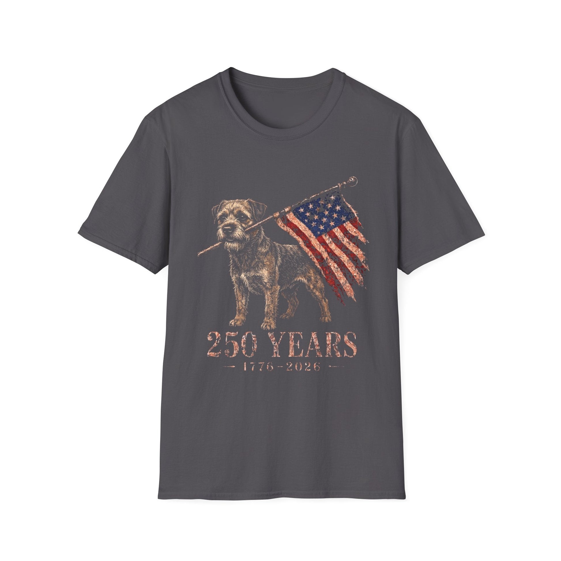 Border Terrier USA 250 Years Tee