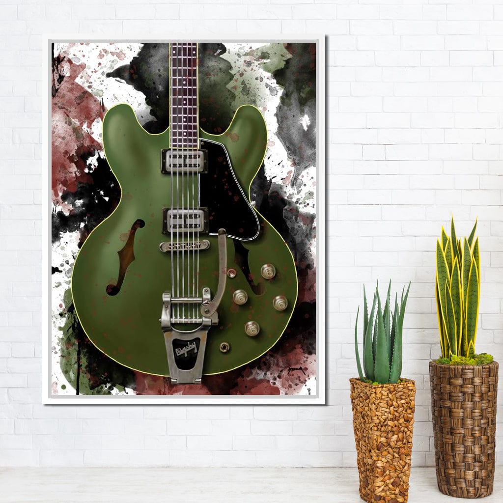 Chris Cornell's Electric Guitar Canvas Wall Art