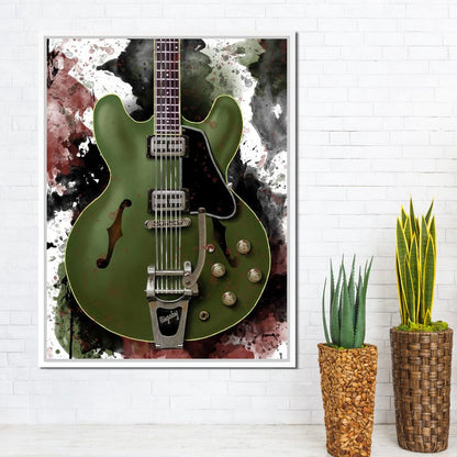 Chris Cornell's Electric Guitar Canvas Wall Art