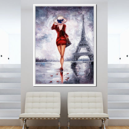 Looking for Love in Paris Canvas Wall Art