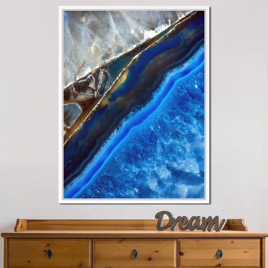 Blue Stone Canvas Wall Art