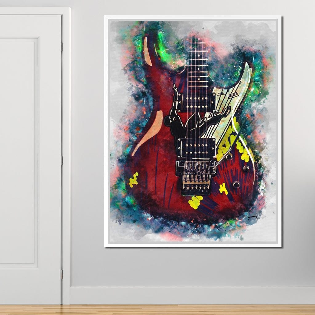 Joe Satriani's Guitar Canvas Wall Art