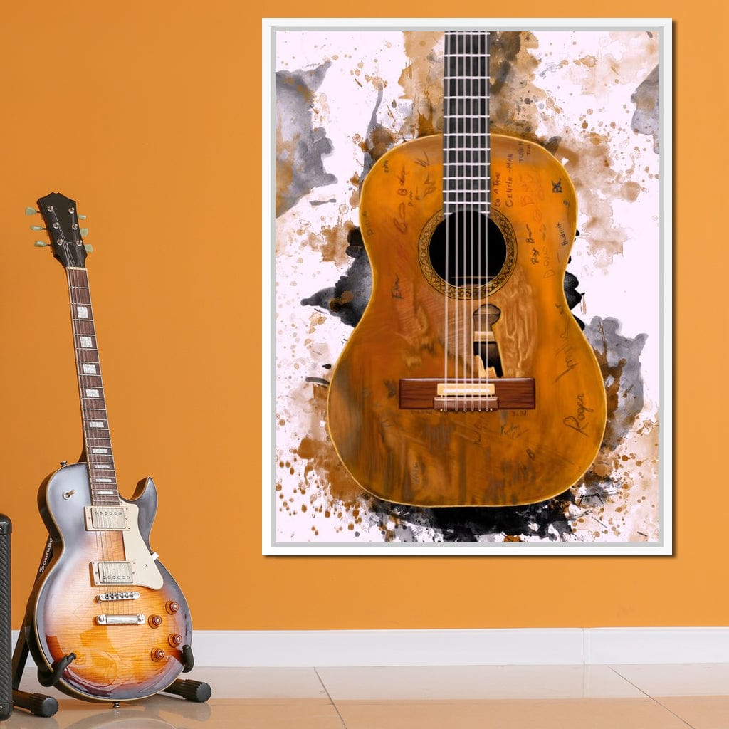 Willie Nelson's Trigger Acoustic Guitar Canvas Wall Art
