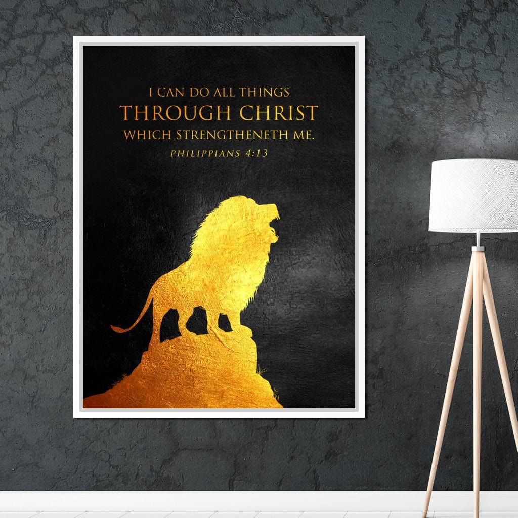 Philippians 4:13 Canvas Wall Art