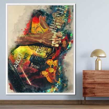 Kirk Hammett's Electric Guitar Canvas Wall Art