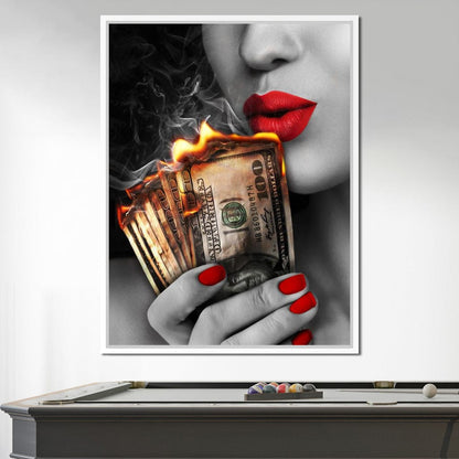 Flame Kissed Canvas Wall Art