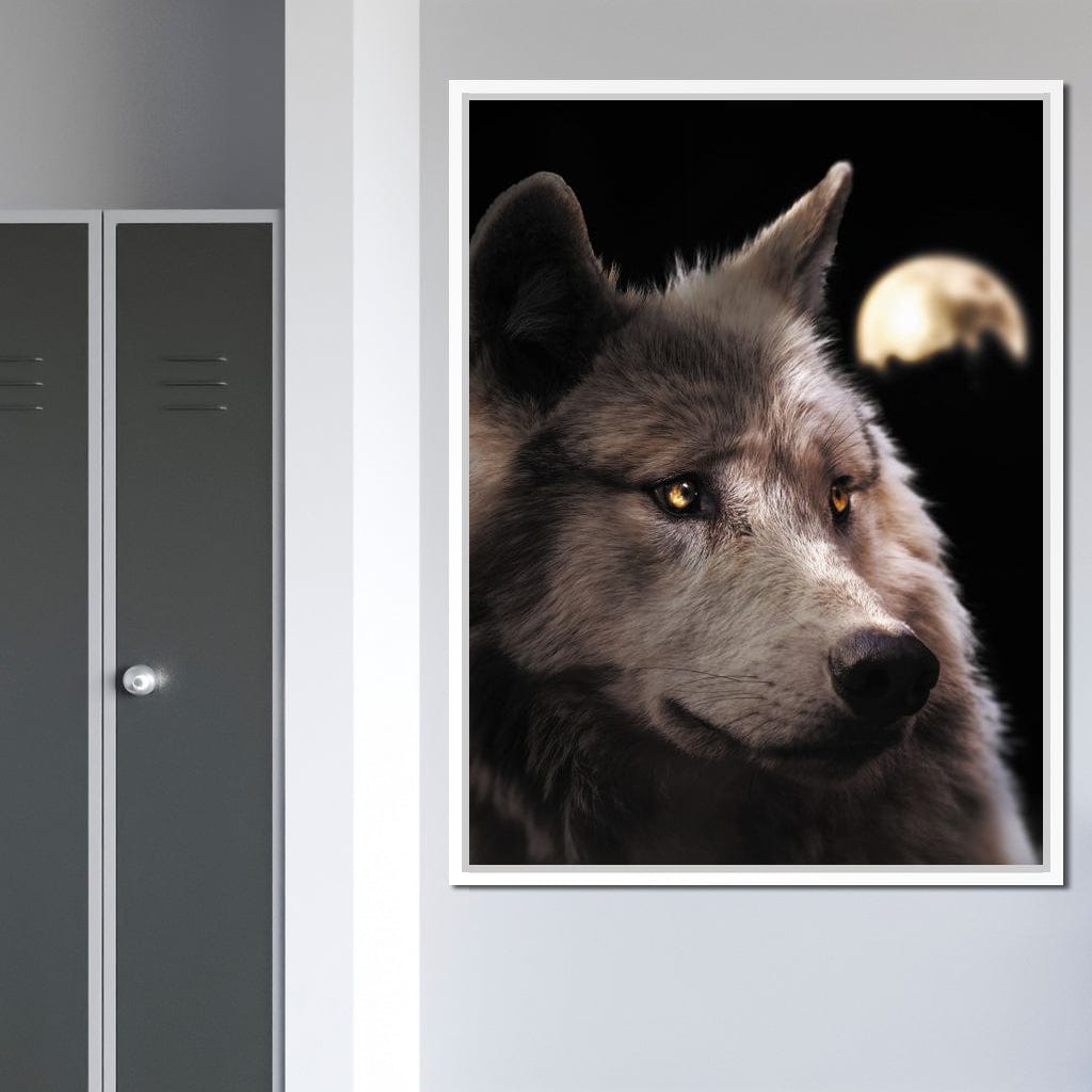 Wolf Moon Canvas Wall Art