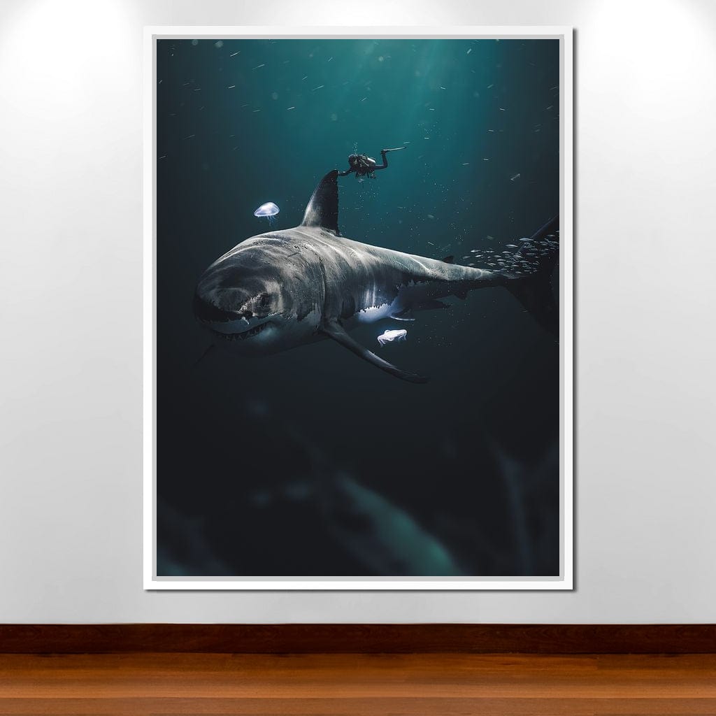 Megalodon Canvas Wall Art