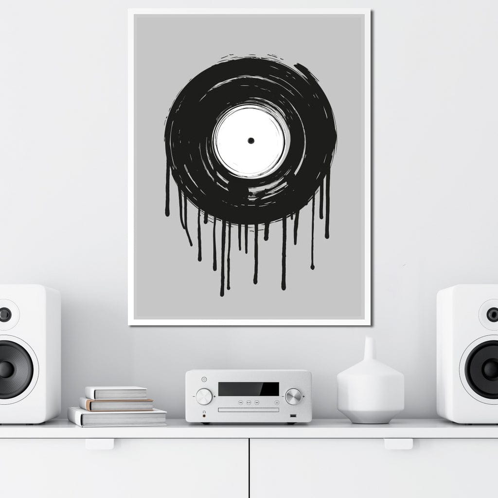 Vinyl Dripping Canvas Wall Art