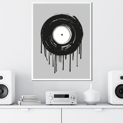Vinyl Dripping Canvas Wall Art