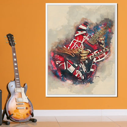 Eddie Van Halen's Electric Guitar Canvas Wall Art