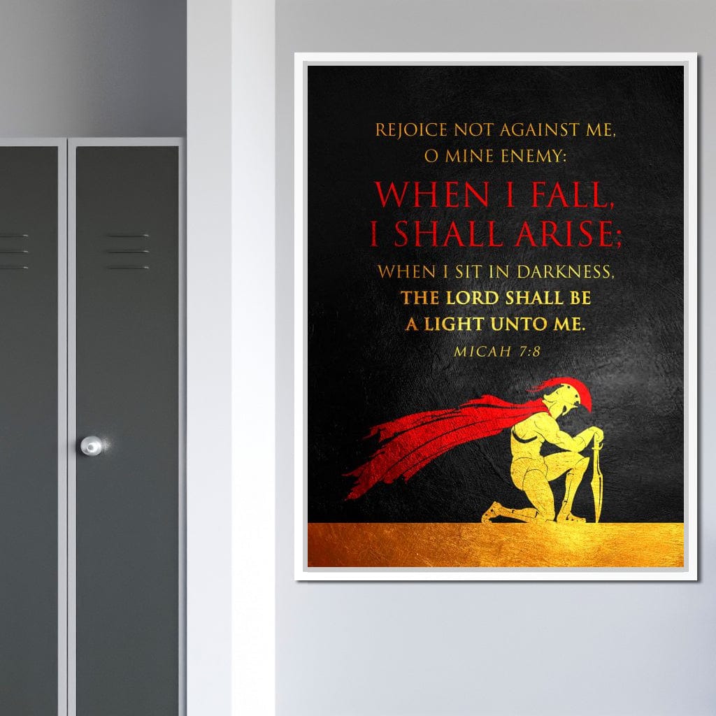 Micah 7:8 Canvas Wall Art