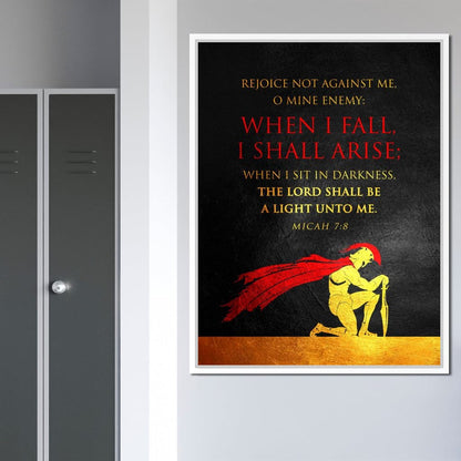 Micah 7:8 Canvas Wall Art