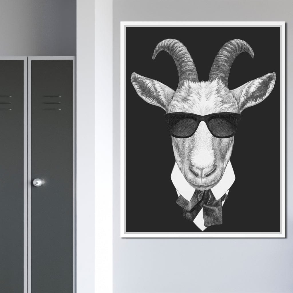 Dressed Up Goat Canvas Wall Art