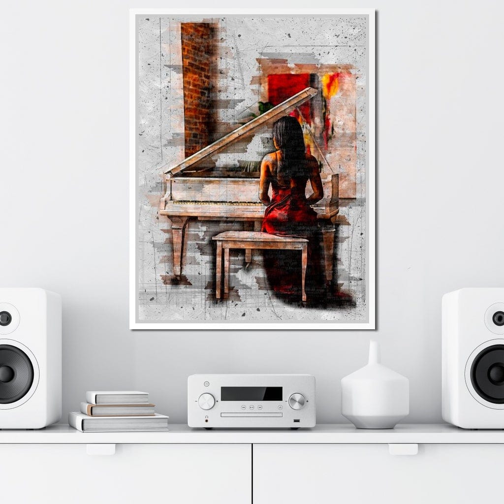 Elegant Sounds Sketch Art Canvas Wall Art