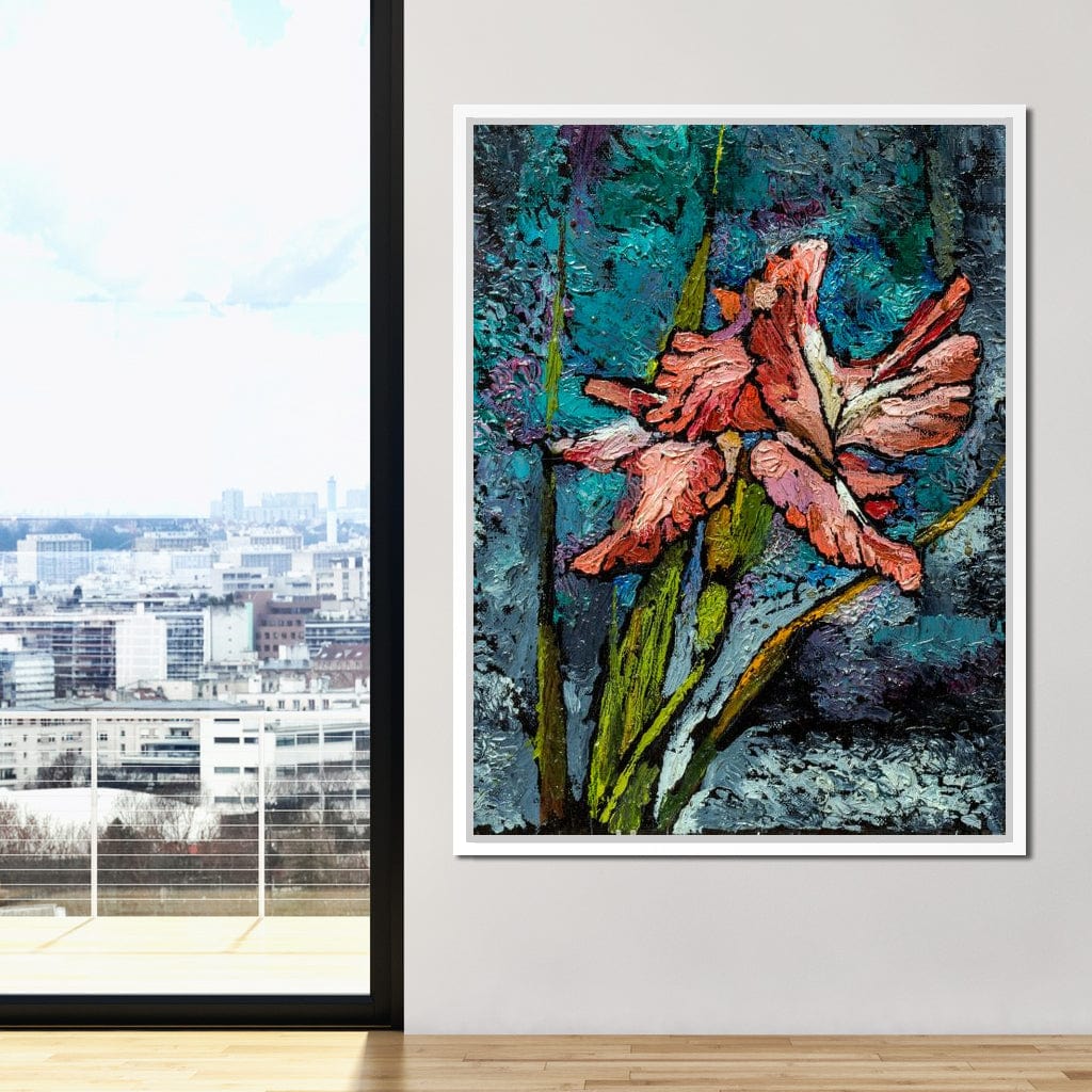 Red Iris Canvas Wall Art