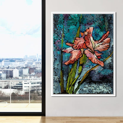 Red Iris Canvas Wall Art