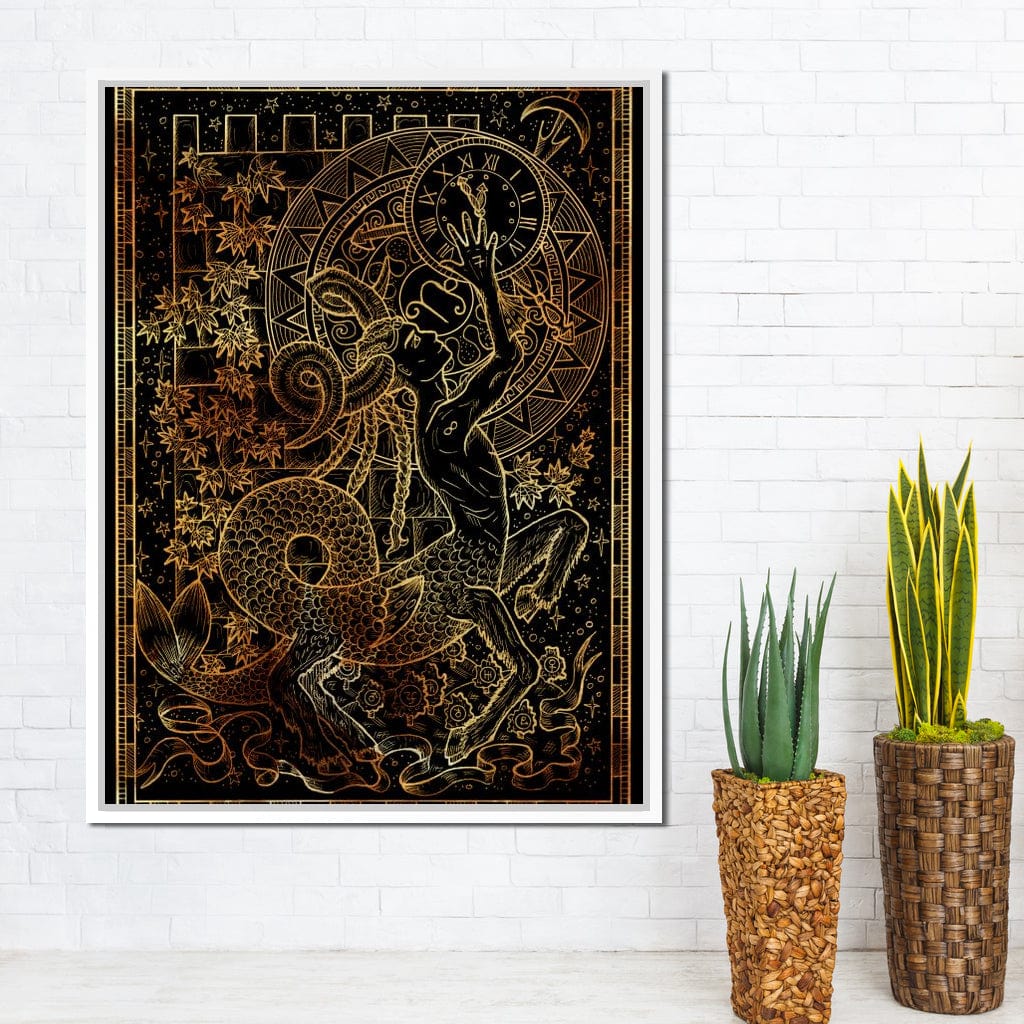 Zodiac sign Capricorn Canvas Wall Art