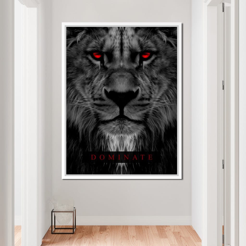 Dominate Lion Canvas Wall Art