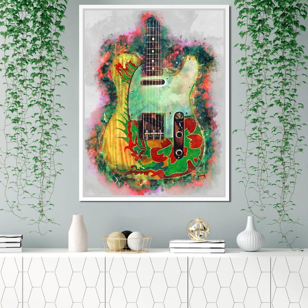 Jimmy Page's Guitar Canvas Wall Art