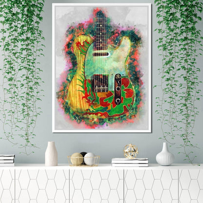 Jimmy Page's Guitar Canvas Wall Art