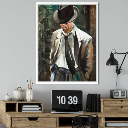 Stylish Man Canvas Wall Art
