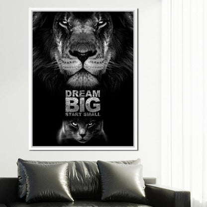 Dream Big Start Small Canvas Wall Art