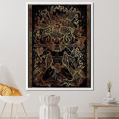 Zodiac sign Aries Canvas Wall Art