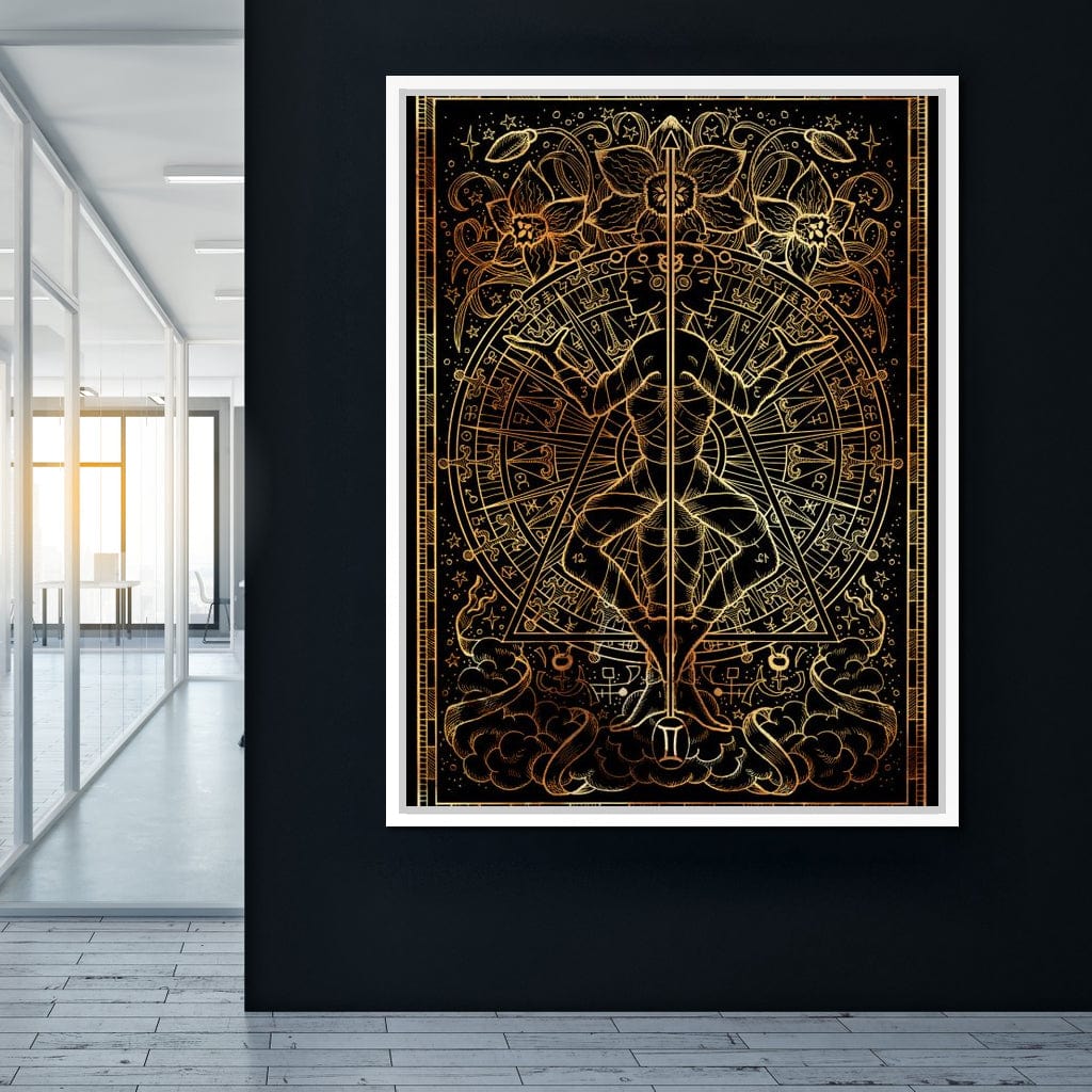 Zodiac sign Gemini Canvas Wall Art