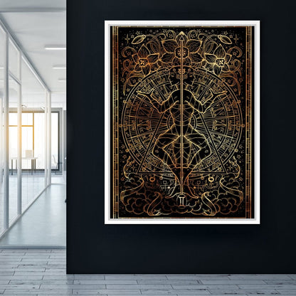 Zodiac sign Gemini Canvas Wall Art