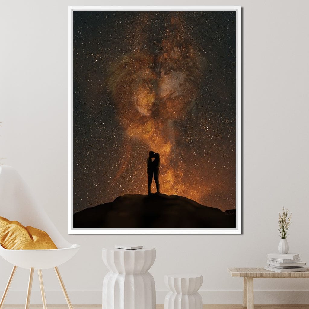 Her Lion, His Wolf - KitConcepts Canvas Wall Art