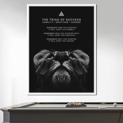 The Triad of Success Canvas Wall Art