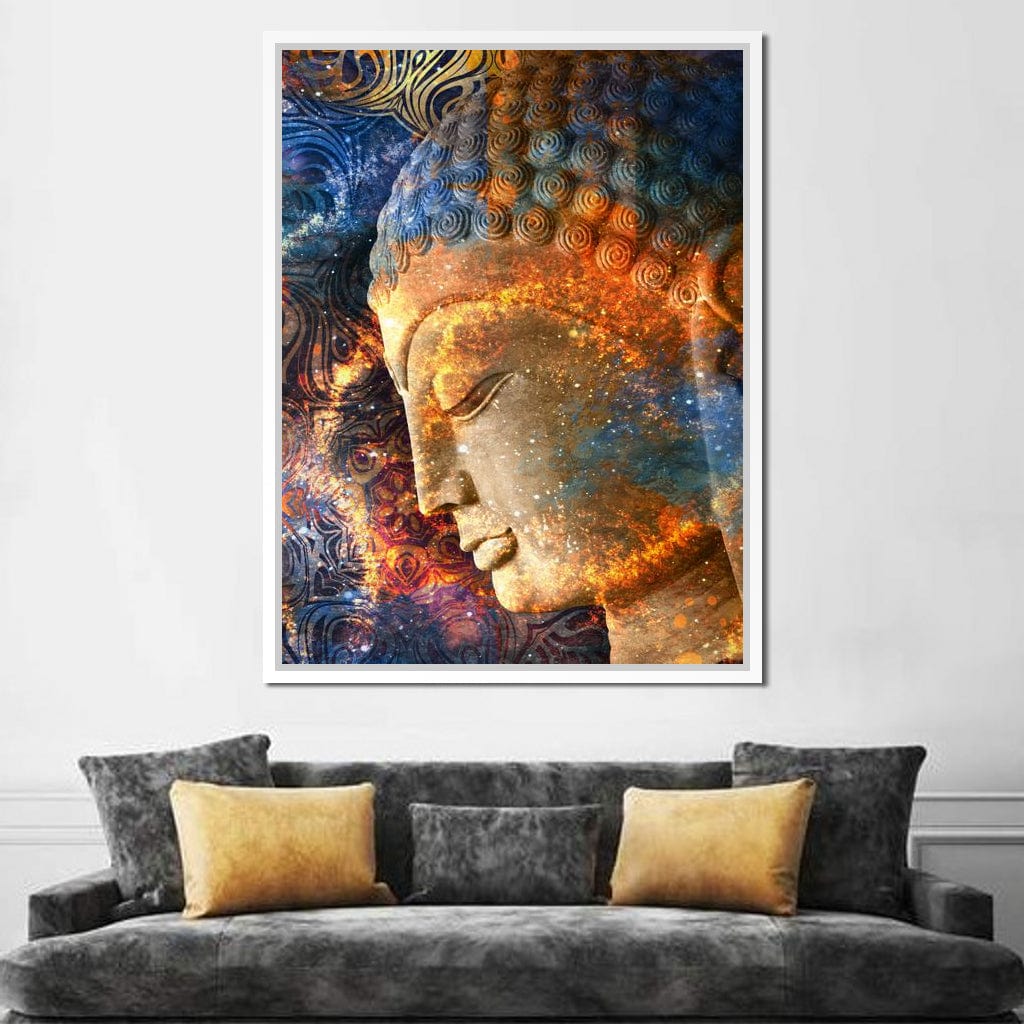 Buddha's Profile Canvas Wall Art