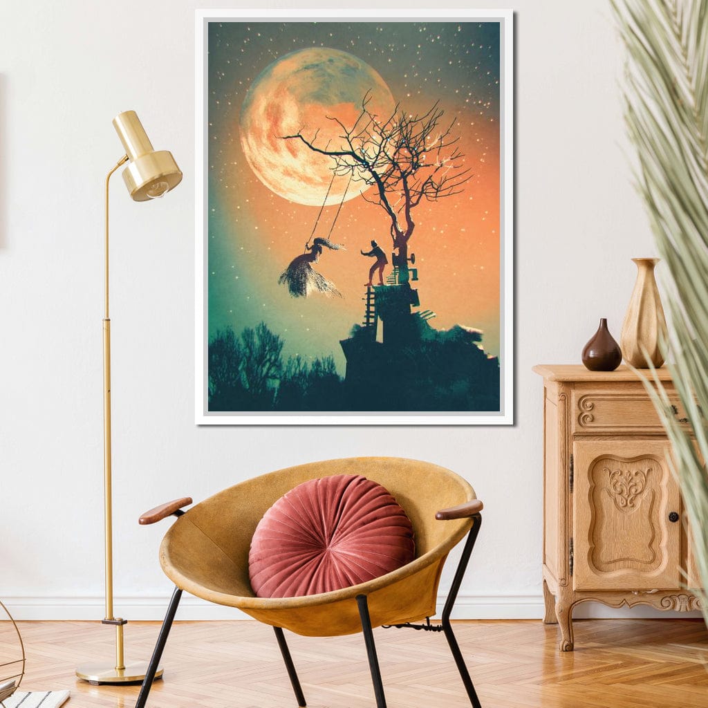 Tree Swing Canvas Wall Art