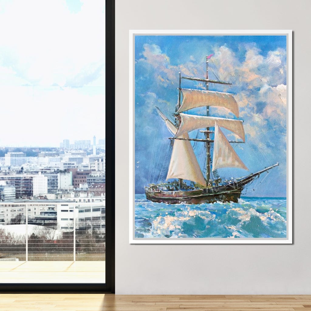 White Sails Canvas Wall Art