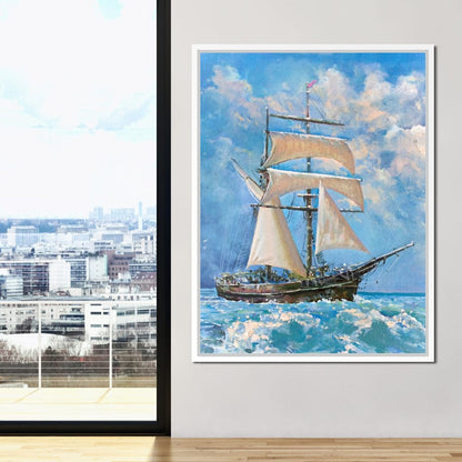 White Sails Canvas Wall Art
