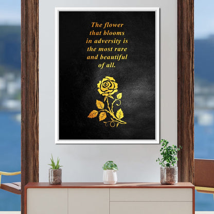 The Flower That Blooms Canvas Wall Art